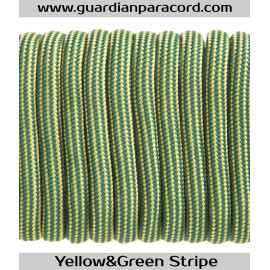 Yellow&Green Stripes Guardian Paracord 550 Type III 