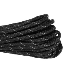 Mil-Spec Black Guardian Paracord 550 Type III Reflective 