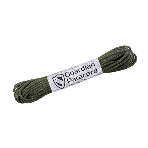 Mil-Spec Ranger Green Guardian Paracord 550 Type III Reflective 